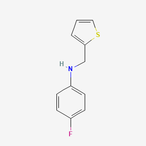 molecular formula C11H10FNS B12216386 4-fluoro-N-(thiophen-2-ylmethyl)aniline 