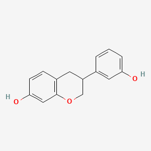molecular formula C15H14O3 B1221642 3',7-Dihydroxyisoflavan CAS No. 89019-82-9
