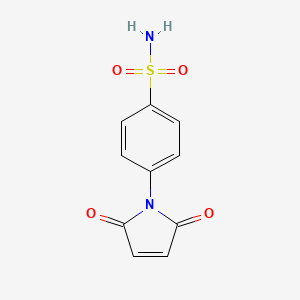 molecular formula C10H8N2O4S B12216489 4-(2,5-Dioxopyrrol-1-yl)benzenesulfonamide CAS No. 7300-97-2