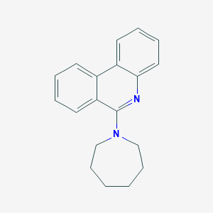 molecular formula C19H20N2 B1221649 6-(1-Azepanyl)phenanthridine 