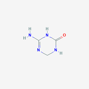 molecular formula C3H6N4O B1221652 5,6-Dihydro-5-azacytosine CAS No. 62488-59-9