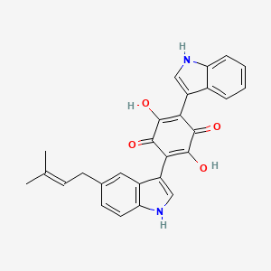 molecular formula C27H22N2O4 B1221659 Semicochliodinol 