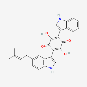 molecular formula C27H22N2O4 B1221659 Semicochliodinol A 
