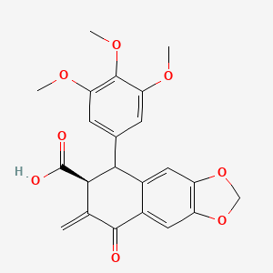 molecular formula C22H20O8 B1221663 Thuriferic acid 