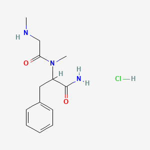 molecular formula C13H20ClN3O2 B12216636 N-Methylglycyl-Nalpha-methyl-L-phenylalaninamide hydrochloride 