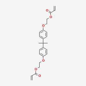 molecular formula C25H28O6 B1221665 Bisphenol A bis(2-hydroxyethyl ether) diacrylate CAS No. 24447-78-7