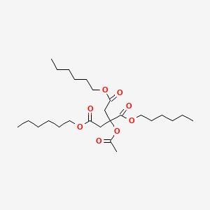 molecular formula C26H46O8 B1221666 1,2,3-Propanetricarboxylic acid, 2-(acetyloxy)-, trihexyl ester CAS No. 24817-92-3