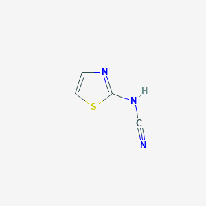 molecular formula C4H3N3S B12216740 1,3-Thiazol-2-ylcyanamide CAS No. 41227-90-1