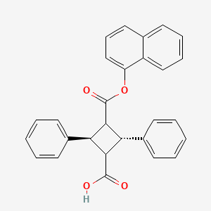 molecular formula C28H22O4 B12216774 SBFI-26 free acid 