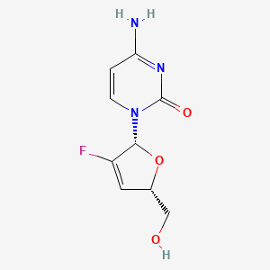 2',3'-Dideoxy-2',3'-didehydro-2'-fluorocytidine