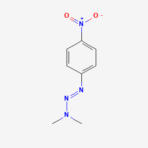 molecular formula C8H10N4O2 B1221696 1-(4-Nitrophenyl)-3,3-dimethyltriazene CAS No. 7227-92-1