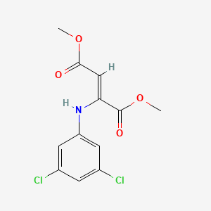 molecular formula C12H11Cl2NO4 B12216986 Dimethyl 3,5-dichloroanilinomaleate 