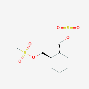 molecular formula C10H20O6S2 B122170 (R,R)-1,2-Bis(Methanesulphonyloxymethyl)cyclohexane CAS No. 186204-35-3