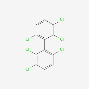 molecular formula C12H4Cl6 B1221702 2,2',3,3',6,6'-Hexachlorobiphenyl CAS No. 38411-22-2
