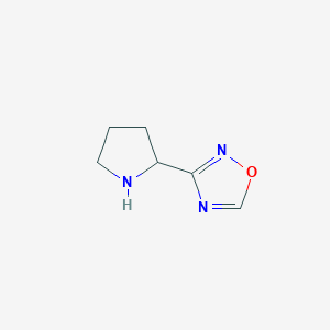 molecular formula C6H9N3O B12217055 3-(Pyrrolidin-2-yl)-1,2,4-oxadiazole 