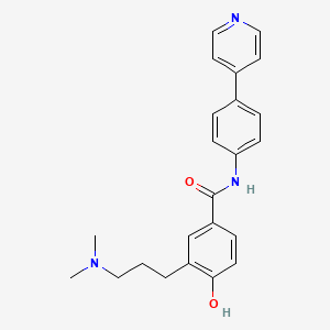 3-(3-dimethylaminopropyl)-4-hydroxy-N-(4-pyridin-4-ylphenyl)benzamide