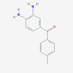 molecular formula C14H14N2O B122171 (3,4-二氨基苯基)(对甲苯基)甲酮 CAS No. 42754-53-0