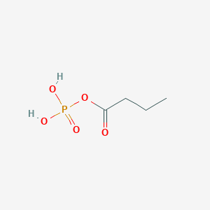 molecular formula C4H9O5P B1221710 Butanoyl dihydrogen phosphate CAS No. 4378-06-7