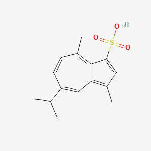 molecular formula C15H18O3S B1221714 Gualenic acid CAS No. 16915-32-5