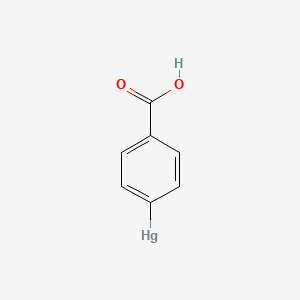 molecular formula C7H5HgO2 B1221716 Mercuribenzoic acid 