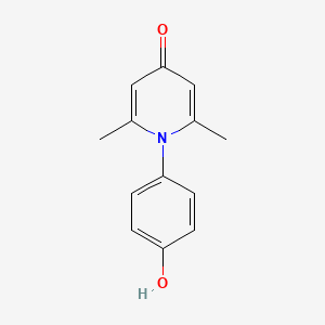 molecular formula C13H13NO2 B12217197 1-(4-hydroxyphenyl)-2,6-dimethylpyridin-4(1H)-one CAS No. 385374-16-3