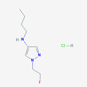 molecular formula C9H17ClFN3 B12217251 N-butyl-1-(2-fluoroethyl)pyrazol-4-amine;hydrochloride 