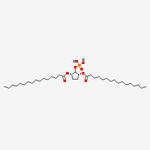 molecular formula C37H71O8P B1221726 1,3-Dipalmitoylcyclopentane-1,2,3,-triol-2-phosphate CAS No. 70560-94-0