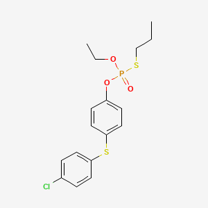 molecular formula C17H20ClO3PS2 B1221729 Diphenprofos CAS No. 59010-86-5