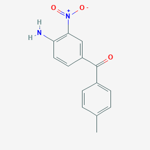 molecular formula C14H12N2O3 B122173 (4-Amino-3-nitrophenyl)(4-methylphenyl)-methanone CAS No. 31431-28-4