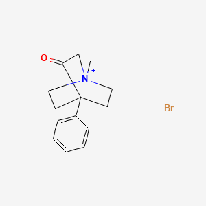 molecular formula C14H18BrNO B1221731 Quinuclium bromide CAS No. 35425-83-3