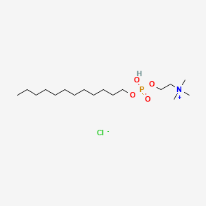 molecular formula C17H39ClNO4P B1221737 Dodecylphosphorylcholine CAS No. 53949-18-1