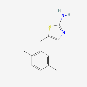 molecular formula C12H14N2S B12217424 5-(2,5-Dimethylbenzyl)-1,3-thiazol-2-amine 