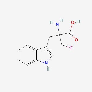 molecular formula C12H13FN2O2 B1221744 alpha-(Fluoromethyl)tryptophan CAS No. 73804-81-6