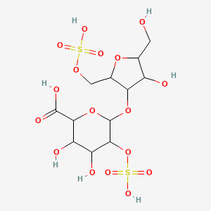 2,5-Anhydro-1-o-sulfo-3-o-(2-o-sulfohexopyranuronosyl)hexitol