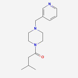 molecular formula C15H23N3O B12217543 3-Methyl-1-(4-pyridin-3-ylmethyl-piperazin-1-yl)-butan-1-one CAS No. 5931-84-0