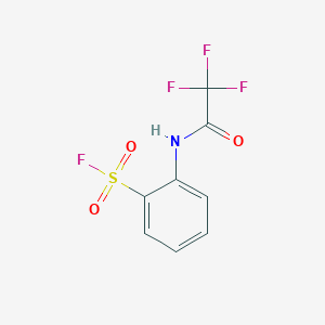 molecular formula C8H5F4NO3S B1221758 2-Trifluoroacetamidobenzenesulfonyl fluoride CAS No. 82422-46-6