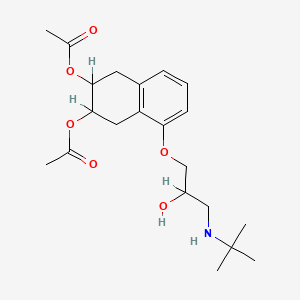 molecular formula C21H31NO6 B1221760 Nadolol diacetate CAS No. 84742-92-7
