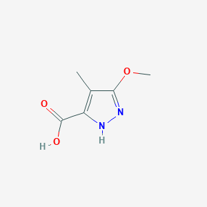 molecular formula C6H8N2O3 B12217722 3-Methoxy-4-methyl-1H-pyrazole-5-carboxylic acid 