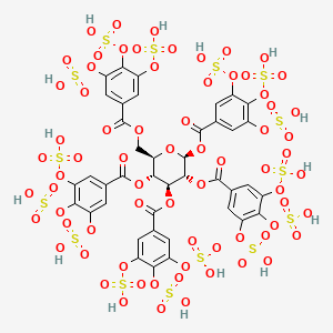 [(2R,3R,4S,5R,6S)-3,4,5,6-tetrakis[(3,4,5-trisulfooxybenzoyl)oxy]tetrahydropyran-2-yl]methyl 3,4,5-trisulfooxybenzoate