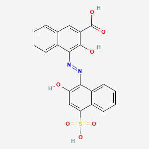 molecular formula C21H14N2O7S B1221776 Calconcarboxylic acid CAS No. 3737-95-9