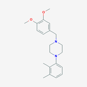1-[(3,4-Dimethoxyphenyl)methyl]-4-(2,3-dimethylphenyl)piperazine