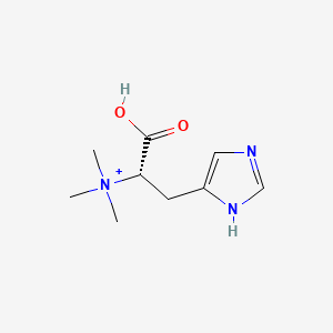 molecular formula C9H15N3O2 B1221785 3-(1H-imidazol-5-yl)-2-(trimethylazaniumyl)propanoate CAS No. 534-30-5