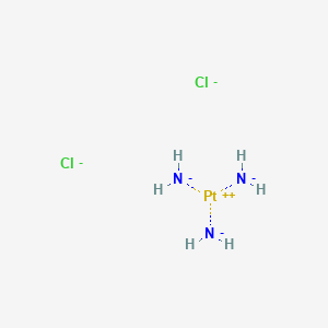 molecular formula Cl2H6N3Pt-3 B1221792 Platinum ammine chloride CAS No. 13815-16-2