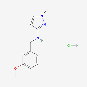 molecular formula C12H16ClN3O B12217930 N-(3-Methoxybenzyl)-1-methyl-1H-pyrazol-3-amine 