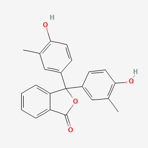 molecular formula C22H18O4 B1221799 Cresolphthalein CAS No. 596-27-0