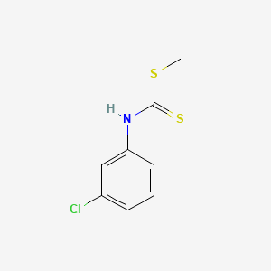 molecular formula C8H8ClNS2 B12218124 methyl N-(3-chlorophenyl)carbamodithioate CAS No. 877-81-6