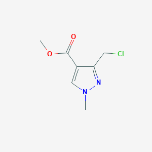 molecular formula C7H9ClN2O2 B12218176 Methyl 3-(chloromethyl)-1-methyl-1H-pyrazole-4-carboxylate 