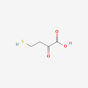 molecular formula C4H6O3S B1221824 2-酮-4-巯基丁酸 CAS No. 4273-28-3