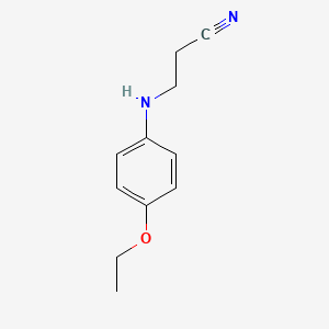 molecular formula C11H14N2O B1221828 Cyanoethyl-4-phenetidine CAS No. 23609-20-3