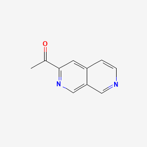 molecular formula C10H8N2O B1221830 3-Acetyl-2,7-naphthyridine CAS No. 73607-00-8